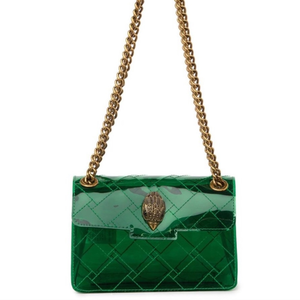 Kurt Geiger plastic green bag